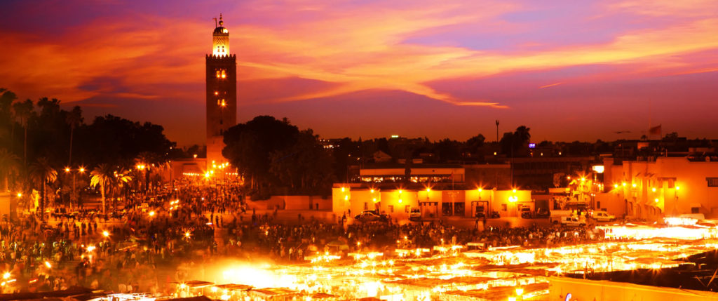 africa-morocco-sunset-in-marrakesh-shutterstock-144050560